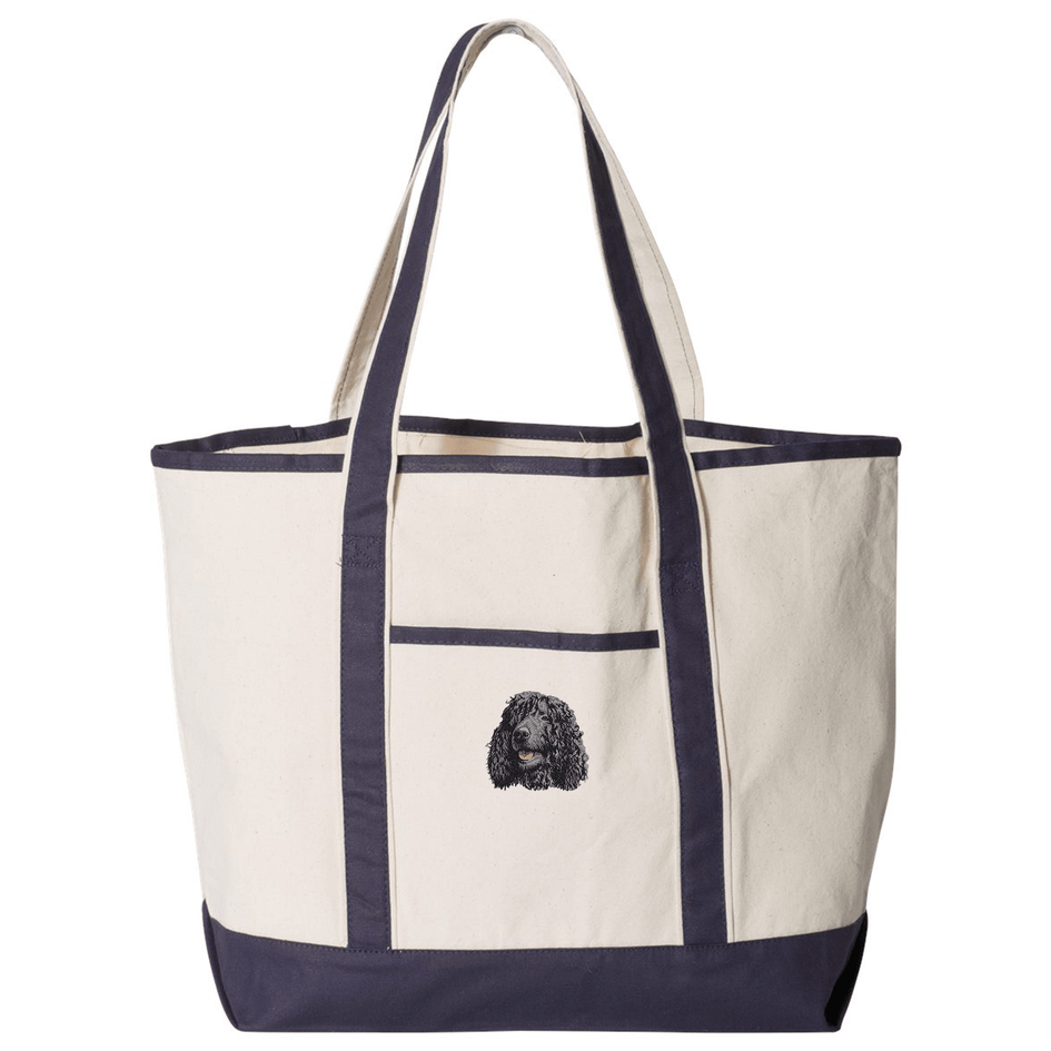 Irish Water Spaniel Embroidered Tote
