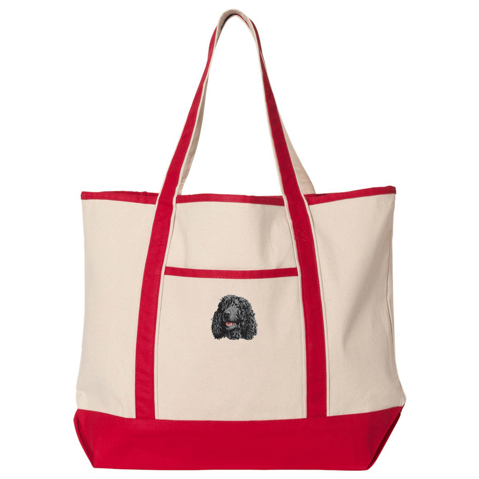 Irish Water Spaniel Embroidered Tote