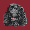 Irish Water Spaniel Embroidered Wearable Blanket