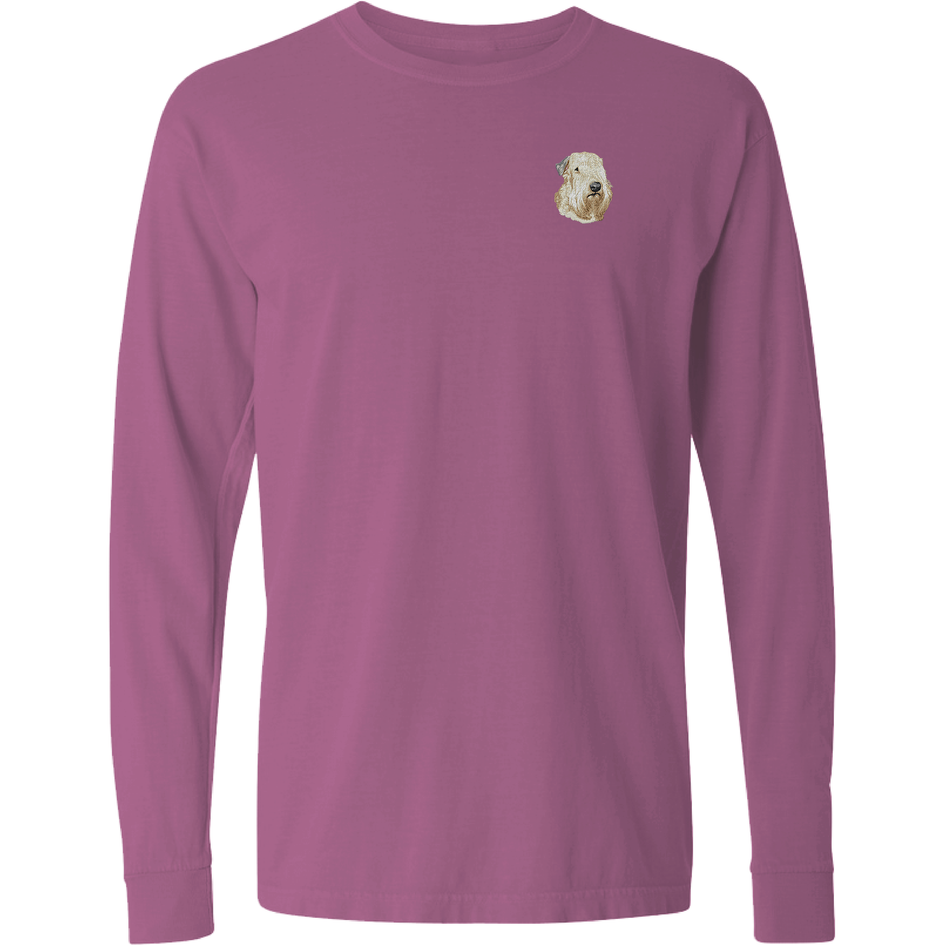 Soft Coated Wheaten Terrier Embroidered Classic Long Sleeve Shirt