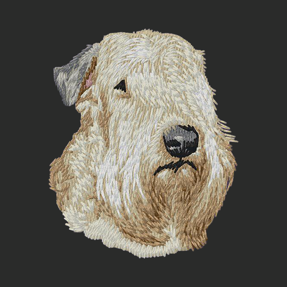 Soft Coated Wheaten Terrier Embroidered Classic Long Sleeve Shirt