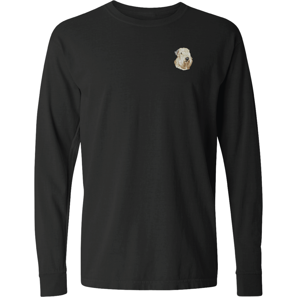Soft Coated Wheaten Terrier Embroidered Classic Long Sleeve Shirt
