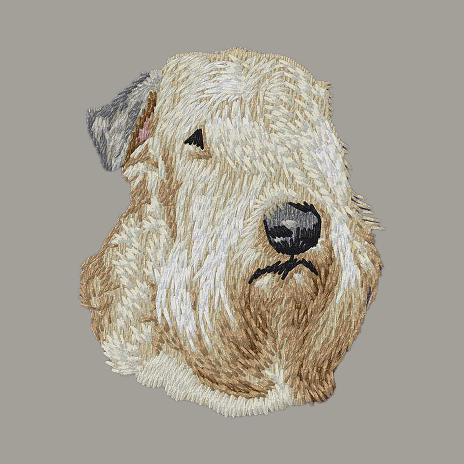 Soft Coated Wheaten Terrier Embroidered Sweatshirt Hoodie