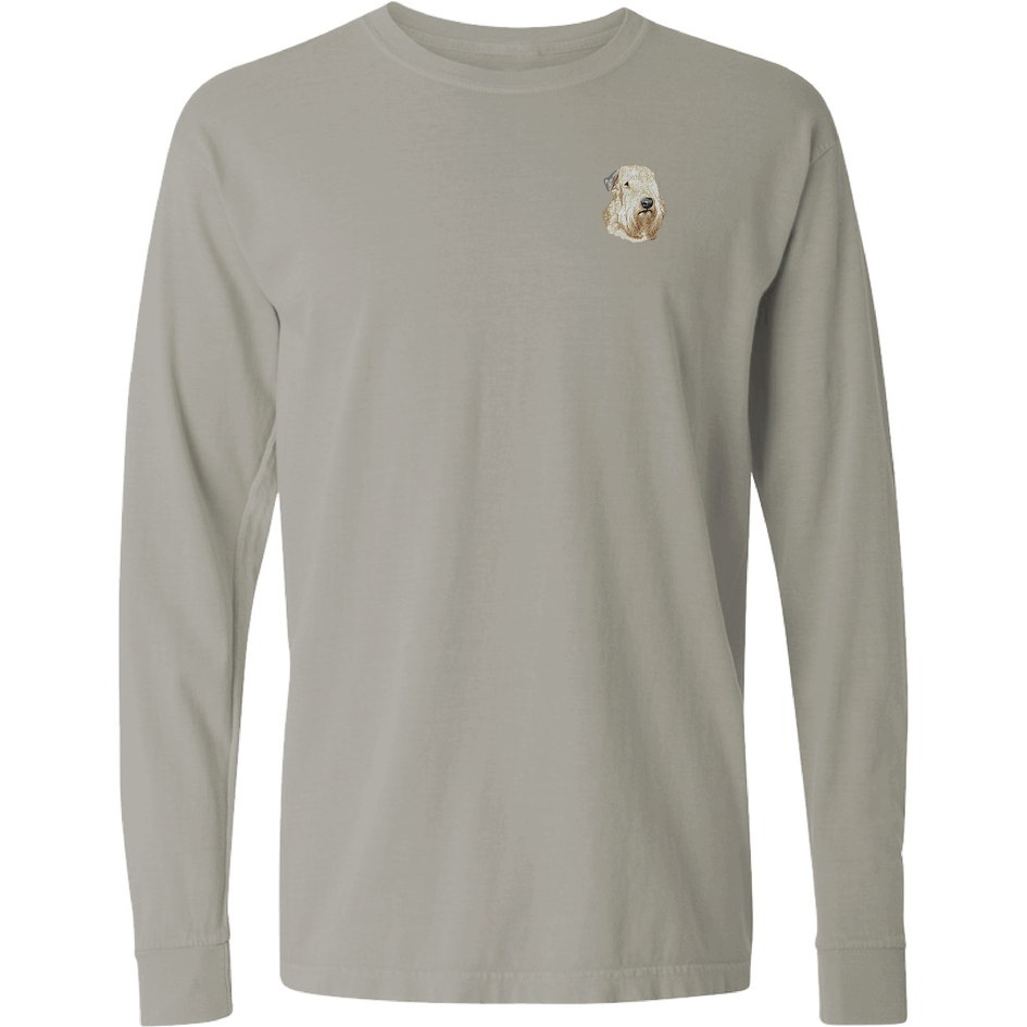 Soft Coated Wheaten Terrier Embroidered Classic Long Sleeve Shirt