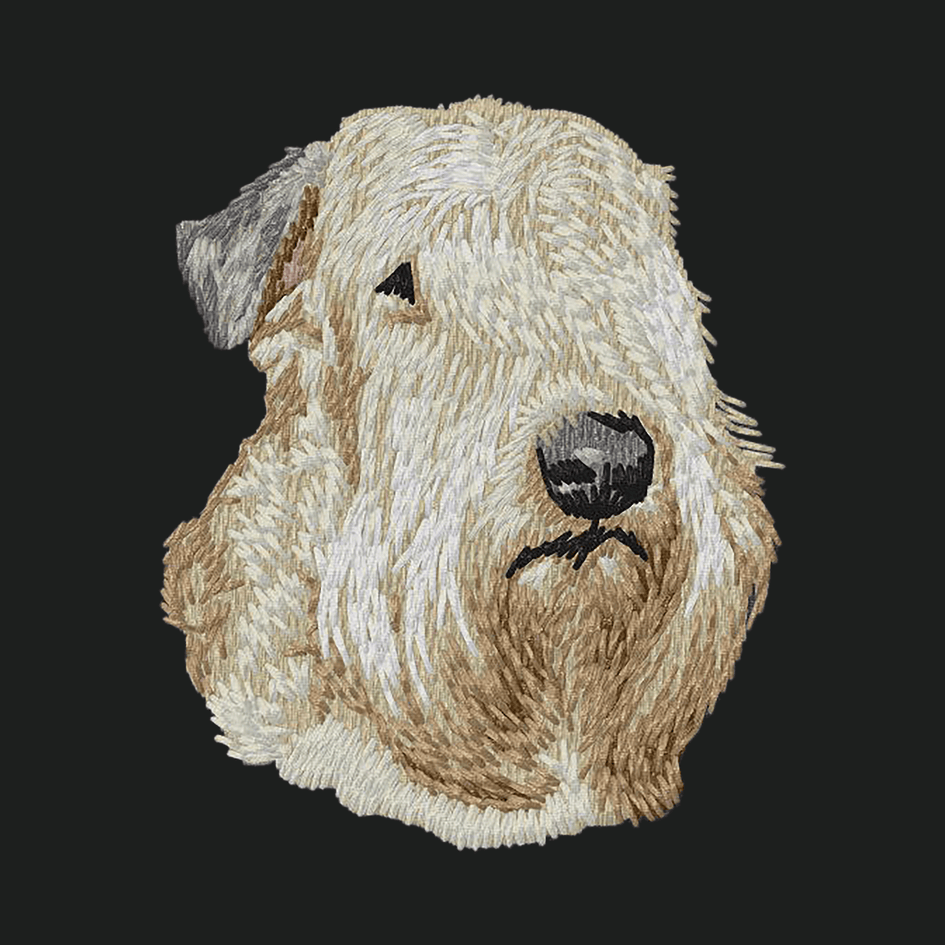 Soft Coated Wheaten Terrier Embroidered Crossbody Bag