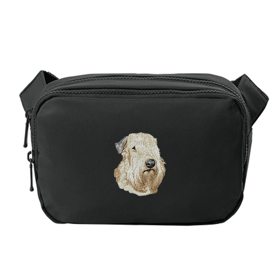 Soft Coated Wheaten Terrier Embroidered Crossbody Bag