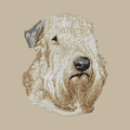 Soft Coated Wheaten Terrier Embroidered Crossbody Bag