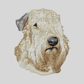 Soft Coated Wheaten Terrier Embroidered Mock Neck Sweatshirt