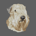 Soft Coated Wheaten Terrier Embroidered Women's Fleece Jacket