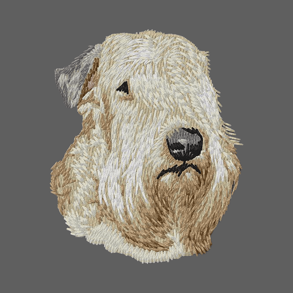 Soft Coated Wheaten Terrier Embroidered Women's Fleece Jacket