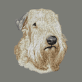 Soft Coated Wheaten Terrier Embroidered Wearable Blanket