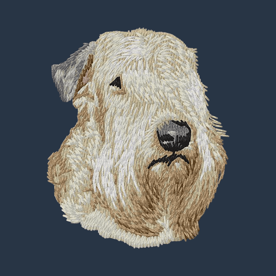 Soft Coated Wheaten Terrier Embroidered Wearable Blanket