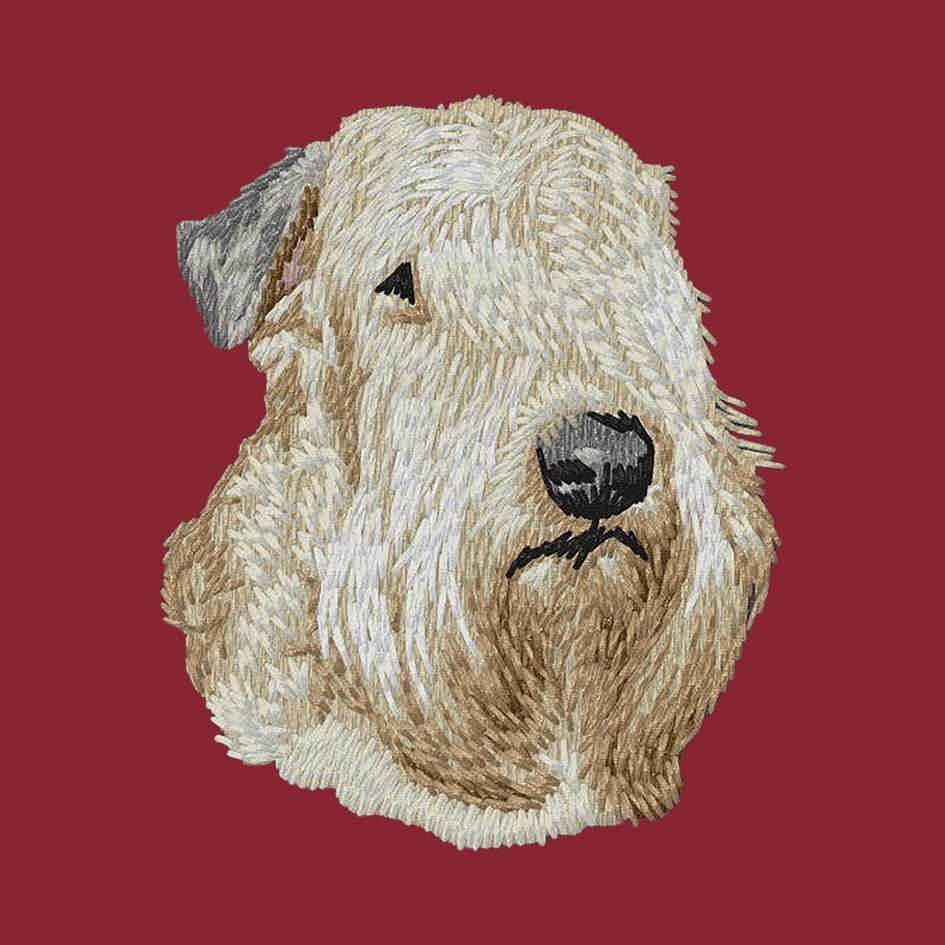 Soft Coated Wheaten Terrier Embroidered Wearable Blanket