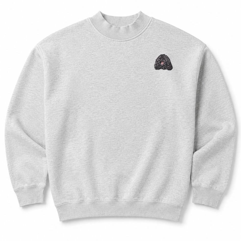 Puli Embroidered Mock Neck Sweatshirt