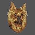 Yorkshire Terrier Embroidered Men's Fleece Jacket