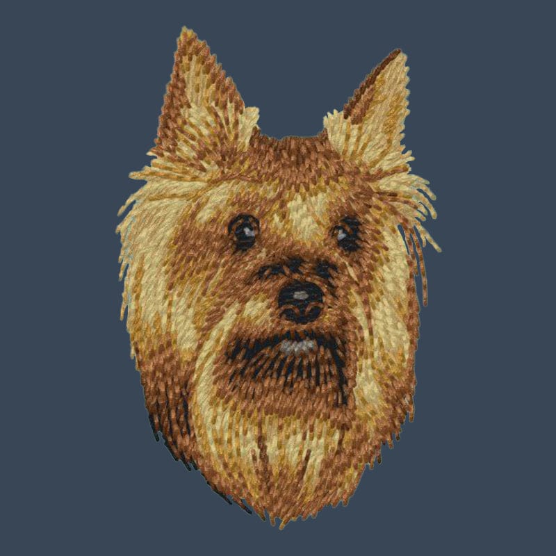 Yorkshire Terrier Embroidered Women's Denim Shirt