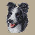 Border Collie Embroidered Crossbody Bag