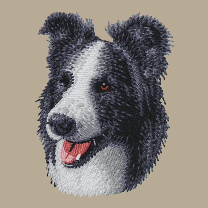 Border Collie Embroidered Crossbody Bag