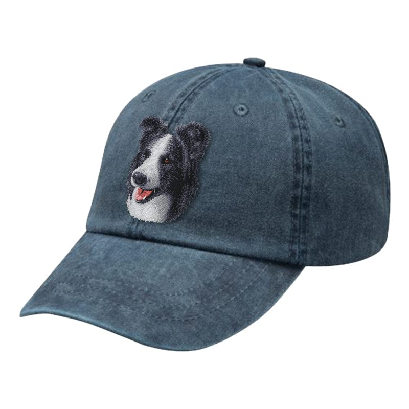 Border Collie Embroidered Baseball Cap