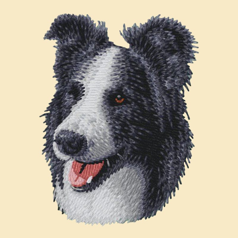 Border Collie Embroidered Tote