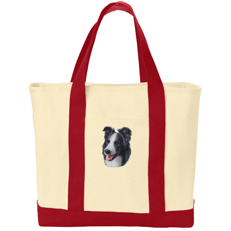 Border Collie Embroidered Tote