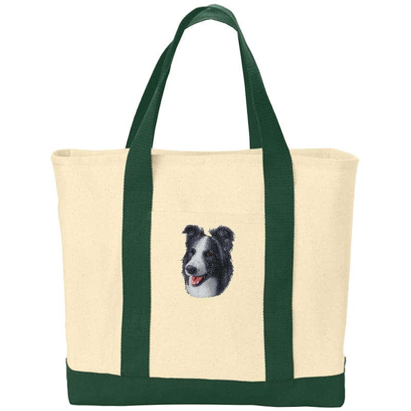 Border Collie Embroidered Tote