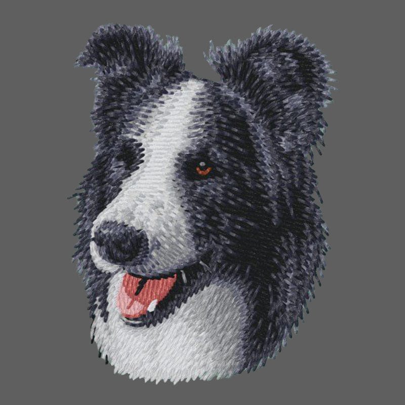 Border Collie Embroidered Women's Fleece Jacket