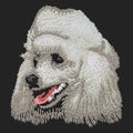 Poodle Embroidered Sweatshirt Hoodie