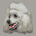 Poodle Embroidered Sweatshirt Hoodie