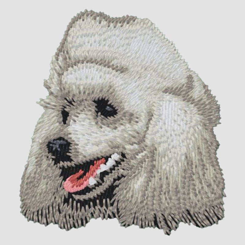 Poodle Embroidered Sweatshirt Hoodie
