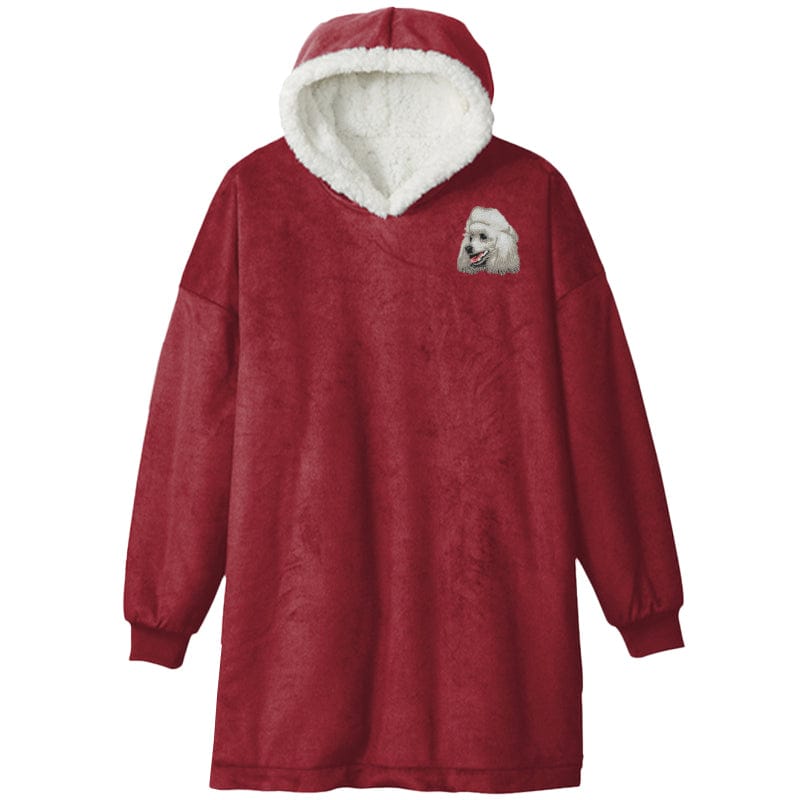Poodle Embroidered Wearable Blanket