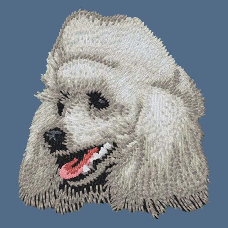 Poodle Embroidered Women's Denim Shirt