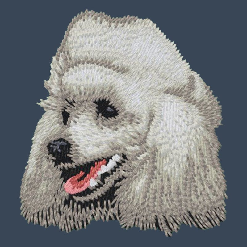 Poodle Embroidered Women's Denim Shirt
