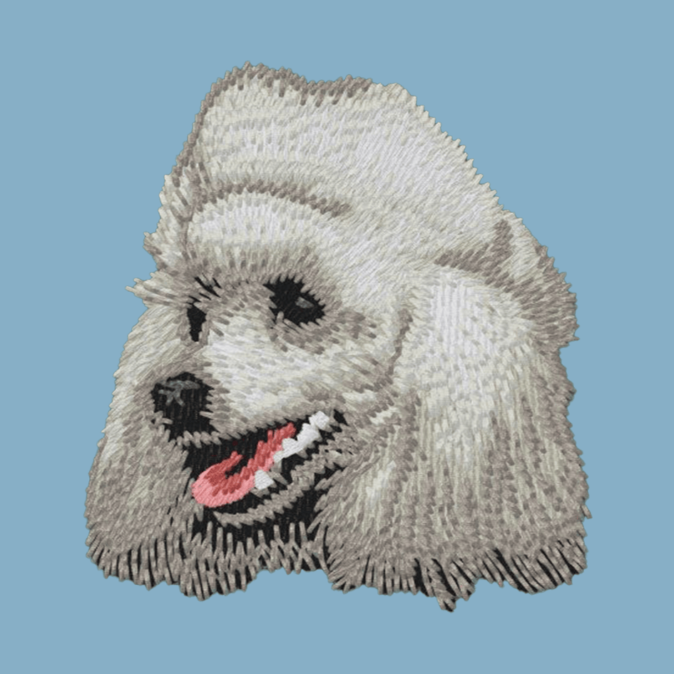 Poodle Embroidered Classic Long Sleeve Shirt