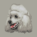 Poodle Embroidered Classic Long Sleeve Shirt