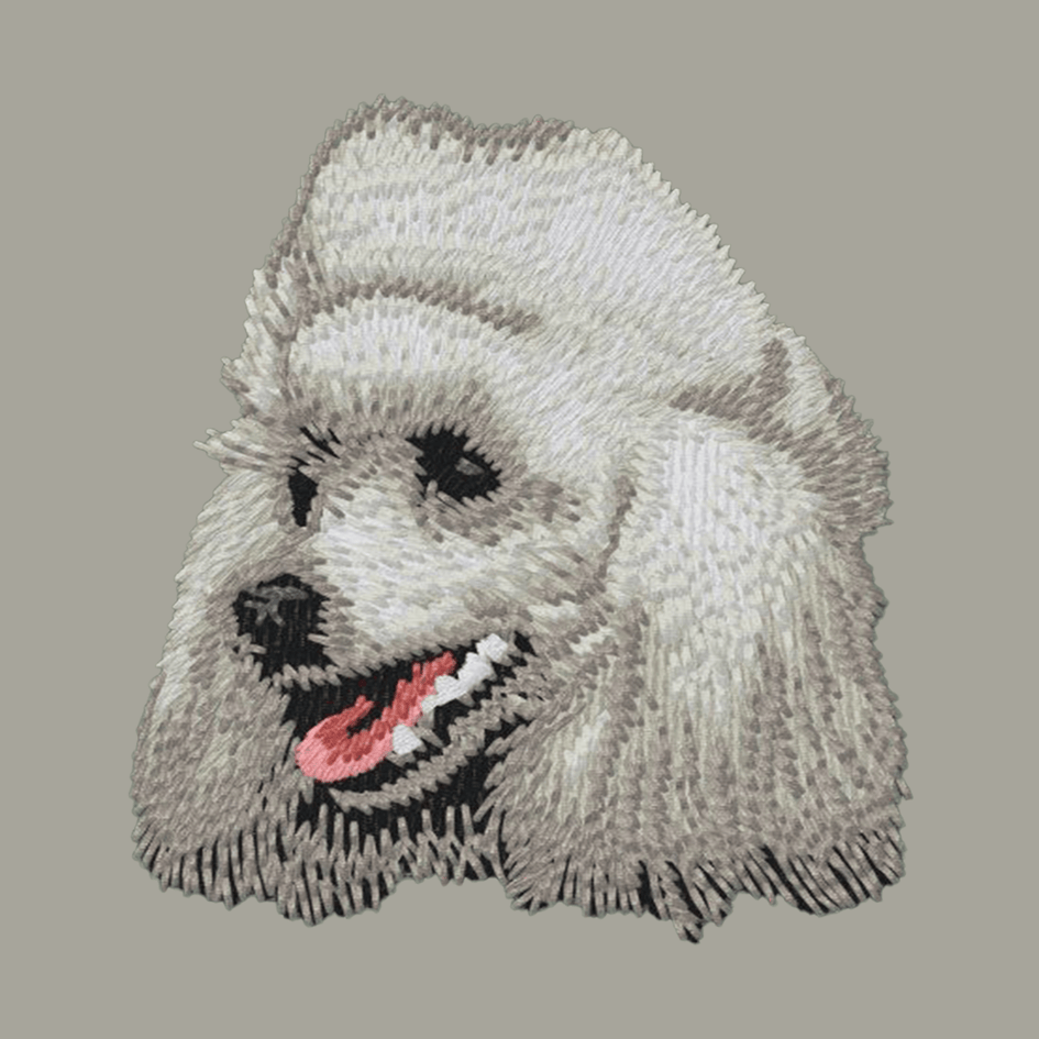 Poodle Embroidered Classic Long Sleeve Shirt
