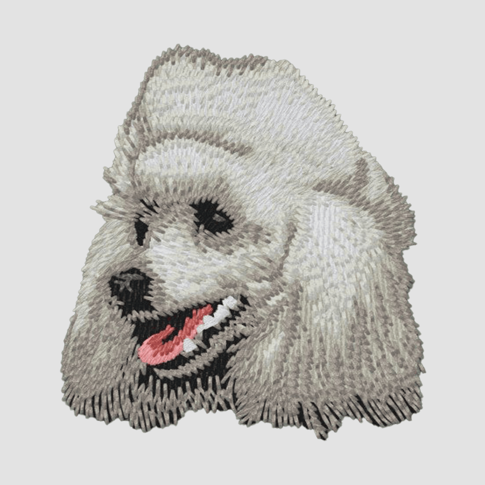 Poodle Embroidered Classic Long Sleeve Shirt