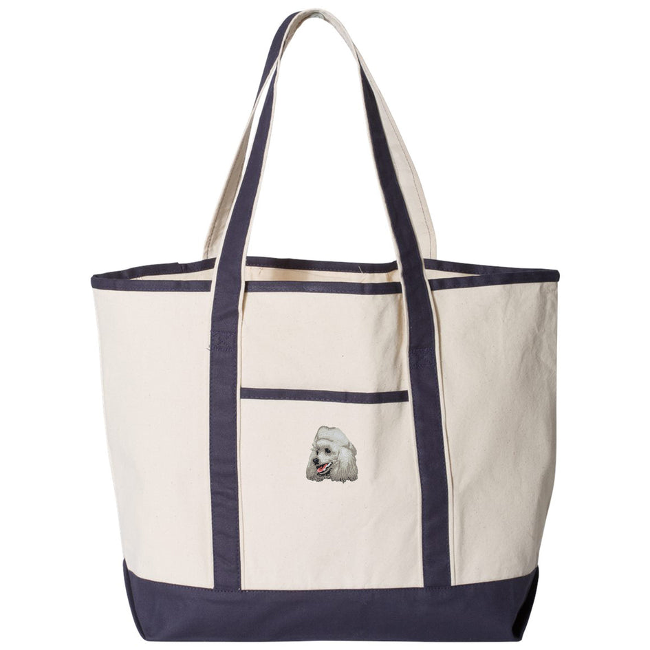 Poodle Embroidered Tote