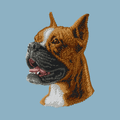 Boxer Embroidered Sweatshirt Hoodie