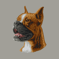Boxer Embroidered Sweatshirt Hoodie