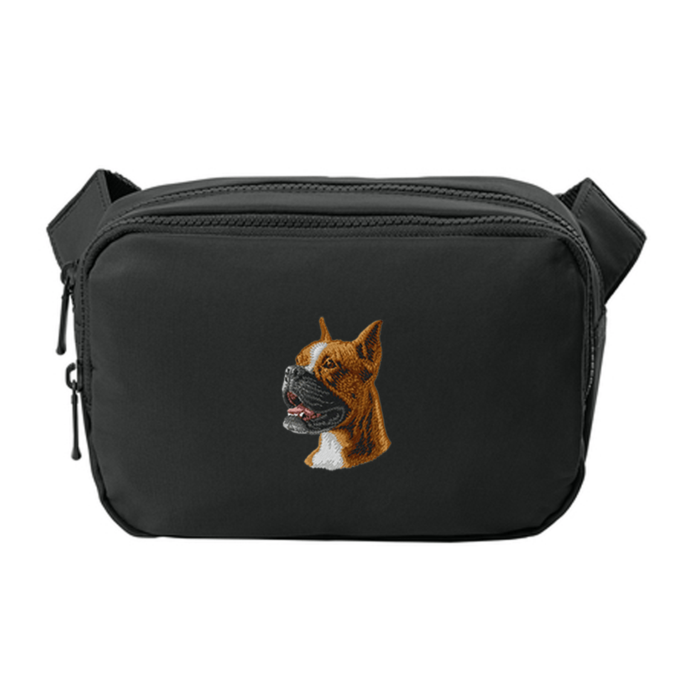 Boxer Embroidered Crossbody Bag