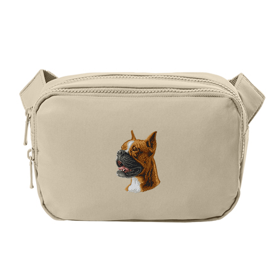 Boxer Embroidered Crossbody Bag