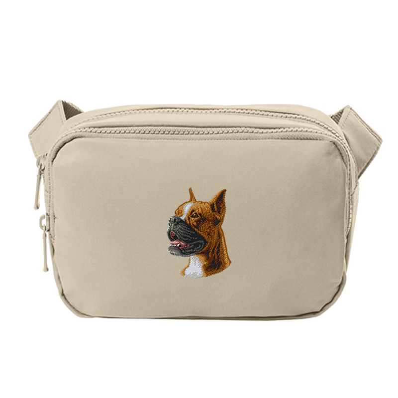 Boxer Embroidered Crossbody Bag