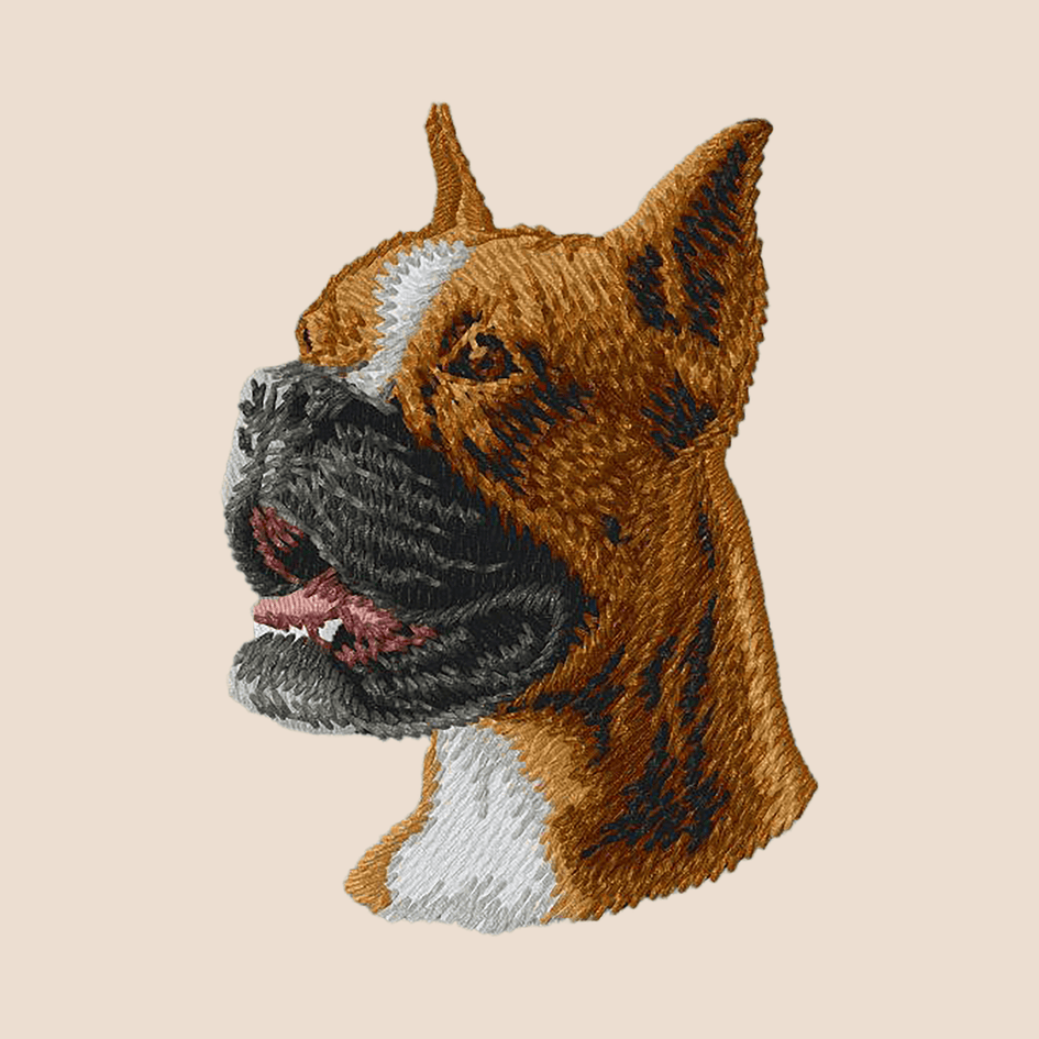 Boxer Embroidered Tote