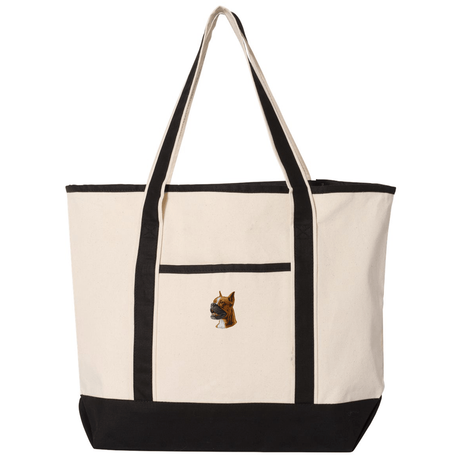 Boxer Embroidered Tote