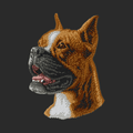 Boxer Embroidered Wearable Blanket