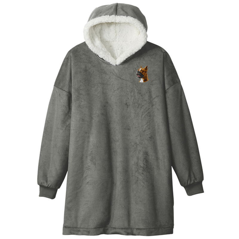 Boxer Embroidered Wearable Blanket