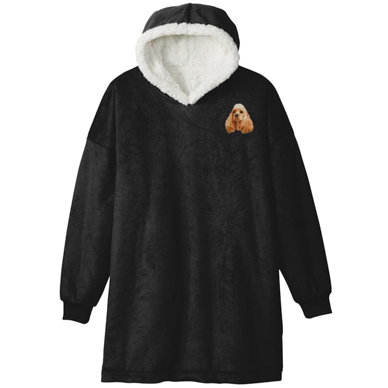 Cocker Spaniel Embroidered Wearable Blanket