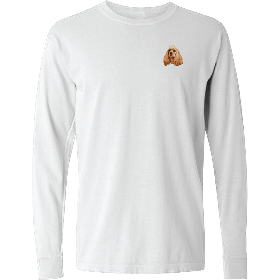 Cocker Spaniel Embroidered Classic Long Sleeve Shirt
