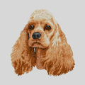 Cocker Spaniel Embroidered Mock Neck Sweatshirt